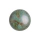Les perles par Puca® Cabochon 14mm Opaque mix blue/green ceramic look 03000/65431